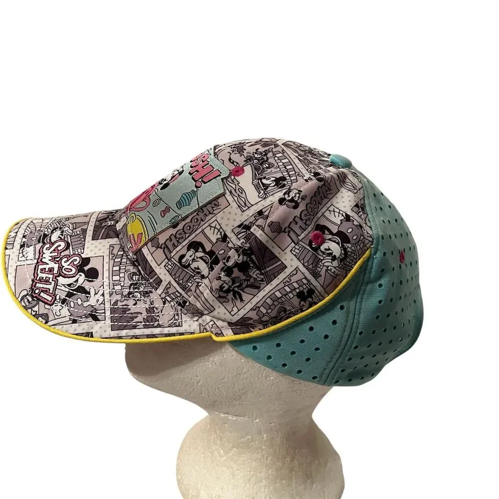 Disney Mickey & Minnie Mouse Comic Strip Adjustable Baseball Cap - Picture 4 of 8